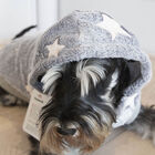 Outech Fleece Sudadera Gris con Estampado de Estrellas para perros, , large image number null